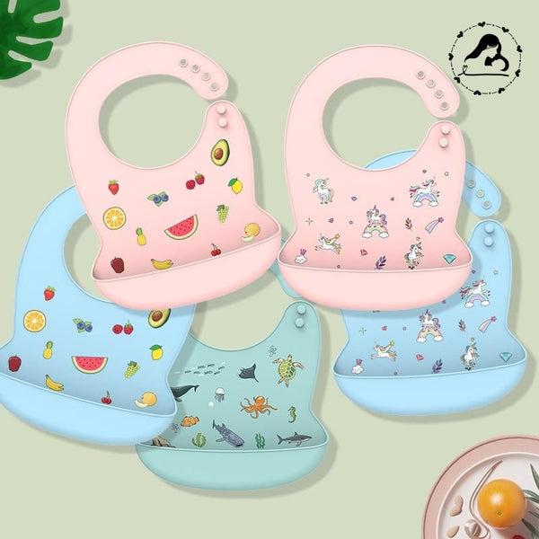 BabyBibs™ | Bavoir en silicone WaterProof lecoledeschats