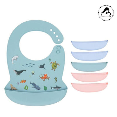 BabyBibs™ | Bavoir en silicone WaterProof lecoledeschats